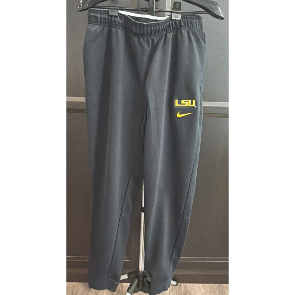 Nike Dri‎ Fit LSU Tigers Team Issued Women's Sweatpants Joggers Black Medium